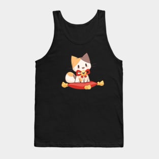 Good Luck Cat Tank Top